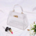 Clear Transparent PVC Shoulder Bags Women Candy Color Women Jelly Bags Purse Solid Color Handbags Large Capacity Crossbody Bag