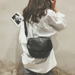 Fashion Pure Color Women Leather Shell Messenger Shoulder Bag Bust Bag Crossbody Bag Money Phone Travel  #Zer