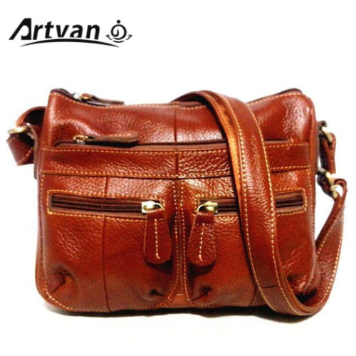 Guarantee 100% Genuine Leather Women's Messenger Vintage Shoulder Bag Female Cross-body Soft Casual Shopping Bags MM23