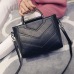 Gusure Pu Leather Handbag Shoulder Tote Women Bag Satchel Messenger Crossbody Bags Soft Black Women's Bag Handbags