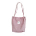 High Capacity Women Corduroy Tote Ladies Casual Shoulder Bag Foldable Reusable Shopping Beach Bag WML99