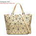 Maelove Luminous bag Women Geometry Diamond Tote Quilted Shoulder Bags Laser Plain Folding Handbags Hologram Free Shipping