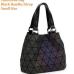 Maelove Luminous bag Women Geometry Diamond Tote Quilted Shoulder Bags Laser Plain Folding Handbags Hologram Free Shipping