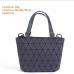 Maelove Luminous bag Women Geometry Diamond Tote Quilted Shoulder Bags Laser Plain Folding Handbags Hologram Free Shipping