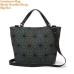 Maelove Luminous bag Women Geometry Diamond Tote Quilted Shoulder Bags Laser Plain Folding Handbags Hologram Free Shipping