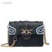 SAJOSE 2018 Female Brand Hand Bag Woman Messenger Bags Lady Rivet chain Women Fashion Leather Shoulder Bag Girl Crossbody Bags