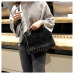 SMOOZA New Arrival Nubuck PU Leather Handbags for Women Casual Female Shoulder Bag Crossbody Bag Ladies Large Rivet Messenger