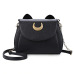 SWDF Summer Sailor Moon Ladies Handbag Black Luna Cat Shape Chain Shoulder Bag PU Leather Women Messenger Crossbody Small Bag