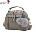 Stylish Women Handbag PU Leather Cute Mini Messenger Shoulder Bags With Ball Toy Bolsa Feminine Female Party Shopping Handbags