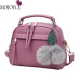 Stylish Women Handbag PU Leather Cute Mini Messenger Shoulder Bags With Ball Toy Bolsa Feminine Female Party Shopping Handbags