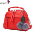 Stylish Women Handbag PU Leather Cute Mini Messenger Shoulder Bags With Ball Toy Bolsa Feminine Female Party Shopping Handbags