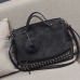 Vintage PU Leather Women's Bag Rivet Larger Ladies Handbags Hair Ball Shoulder Bag Motorcycle Crossbody Bags For Women Messenger