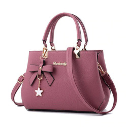 WENYUJH 2018 Elegant Shoulder Bag Women Designer Luxury Handbags Women Bags Plum Bow Sweet Messenger Crossbody Bag for Women