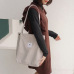 Women Corduroy Shoulder Bag Ladies Casual Eco Tote Handbag Folding Reusable Shopping Bags Purse Female Cotton Canvas Cloth Pouch