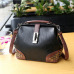 Women Handbag Leather Small Doctor Bag Women Shoulder Bag Female Crossbody Handbag Lock Chain Rivets Girls Vintage Women Bags