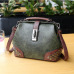 Women Handbag Leather Small Doctor Bag Women Shoulder Bag Female Crossbody Handbag Lock Chain Rivets Girls Vintage Women Bags