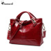 Women Oil Wax Leather Designer Handbags High Quality Shoulder Bags Ladies Handbags Fashion brand PU leather women bags WLHB1398