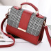 Yogodlns New Retro Plaid Small Square Package Minimalist Fashion Stitching Wild Messenger Shoulder Bag Ms. Packet