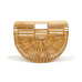 Bamboo Bag Women Clutch Wooden Purses And Handbags Luxury Designer Hollow Out Summer Beach Bags For Women Casual Bamboo Handbag