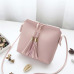 Hot Women's Handbags Bag Leather Female Fashion Tassel bolsa feminina Soft Clutch Solid Top-handle Bags Tote Ladies 2018 Gifts