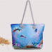 Meloke 2018   printed Girl Summer Shoulder Bag Big Tote Women Ladies Handbag canvas beach bags large size travel bags MN520