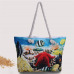 Meloke 2018   printed Girl Summer Shoulder Bag Big Tote Women Ladies Handbag canvas beach bags large size travel bags MN520