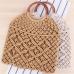 Rattan Cotton Rope Hollow Straw Woven Beach Bag Without Lining Storage Bag Fashion Women's Totes Fashion Shoulder Bags