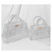 Top-handle Clear Transparent PVC Women Shoulder Bags Letter Jelly Candy Color Women Messenger Crossbody Bag Luxury Females Bolsa