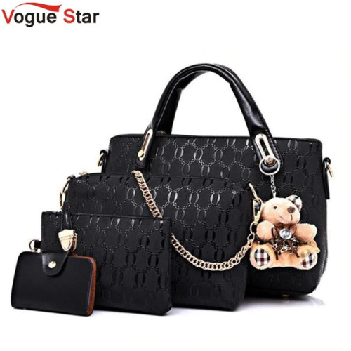 Vogue Star Women Bag Top-Handle Bags Female Famous Brand 2019 Women Messenger Bags Handbag Set PU Leather Composite Bag LB464