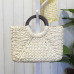 Women Vintage Rattan Handbag Female Bohemian Summer Beach Straw Bags Lady Simple Weave Bag Handmade Casual Large Tote SS3032