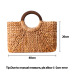 Women Vintage Rattan Handbag Female Bohemian Summer Beach Straw Bags Lady Simple Weave Bag Handmade Casual Large Tote SS3032