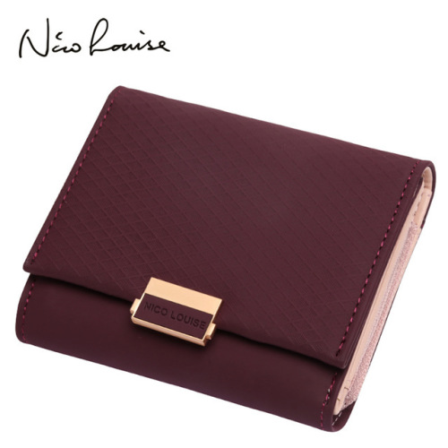 2018 Luxury Wallet Female Leather Women Leather Purse Plaid Wallet Ladies Hot Change Card Holder Coin Small Purses For Girls