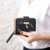 2018 design women's purse zipper Leather ladies wallet women luxury brand Small female wallet Hollow Leaves for credit cards