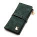 2019 New Fashion Women Wallets Drawstring Nubuck Leather Zipper Wallet Women's Long Design Purse Two Fold More Color Clutch