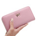 2019 Women Long Clutch Wallets Female Fashion PU Leather Bowknot Coin Bag Phone Purses Famous Designer Lady Cards Holder Wallet