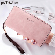 Brand Designer Wristband Wallets Women Many Departments Clutch Wallet Female Long Large Card Purse Ladies Handbag