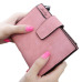 Fashion Small Female Purse short purse Lady Letter Snap Fastener Zipper Short Clutch Wallet Solid Vintage Matte Women Wallet