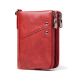 KAVIS Genuine Leather Women Wallet Female Red Rfid Coin Purse Small Walet Portomonee PORTFOLIO Money Bag Lady Mini Card Holder