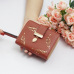 New Women Wallets Short Wallet Ladies Zipper Buckle Hollow Leaf Purse Wallet Female Women Zipper Purse Card Holder Cartera Mujer