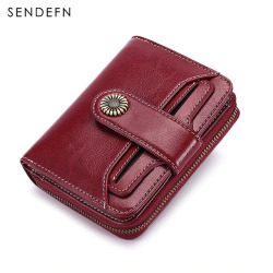 SENDEFN Trend Wallet Female Women Wallet Short Wallet Quality Coin Purse Women Button Purse Quality Flower Hardware 5185H-75