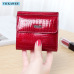 VICKAWEB Mini Wallet Women Genuine Leather Wallets Fashion Alligator Hasp Short Wallet Female Small Woman Wallets And Purses 209