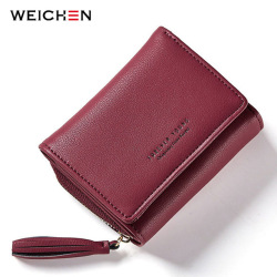 WEICHEN Tassel Pendant Women Wallets With Zipper Coin Pocket Card Holder Brand Ladies Purses Female Wallet Small Carteira Brand