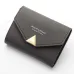 Women Wallet Short Leather Ladies Metal Designer Wallets for Women Mini Candy Color Clutch Brand Female Purse Coin Card Holder