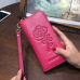 AOEO Embossing Leaves Ladies Wallet Women With Split Leather Purse For Girls Handbag Coin Money Bag Wristlet Slim Wallets Female