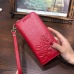 AOEO Ladies Embossing Wallet Female With Genuine Leather Wristlet Card & Id Holders Money Purse For Womens Wallets And Purses