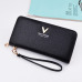 Brand Designer Leather Wallets Women Purses Zipper Long Coin Purses Money Bags Card Holders Clutch Wristlet Phone Wallets Female