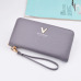 Brand Designer Leather Wallets Women Purses Zipper Long Coin Purses Money Bags Card Holders Clutch Wristlet Phone Wallets Female