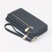 Hot Selling Women's Long Wallet Female High Capacity Double Zippers Clutch Purse Wristlet Women's Purse Long Design PU Leather