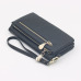 Hot Selling Women's Purse Long Design PU Leather Women's Long Wallet Female High Capacity Double Zippers Clutch Purse Wristlet