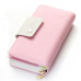 Large Capacity Women Long Slim Wallet Female Coin Purse  Leather Zipper Clutch Lady Handbag Phone Card Photo Holder Wristlet